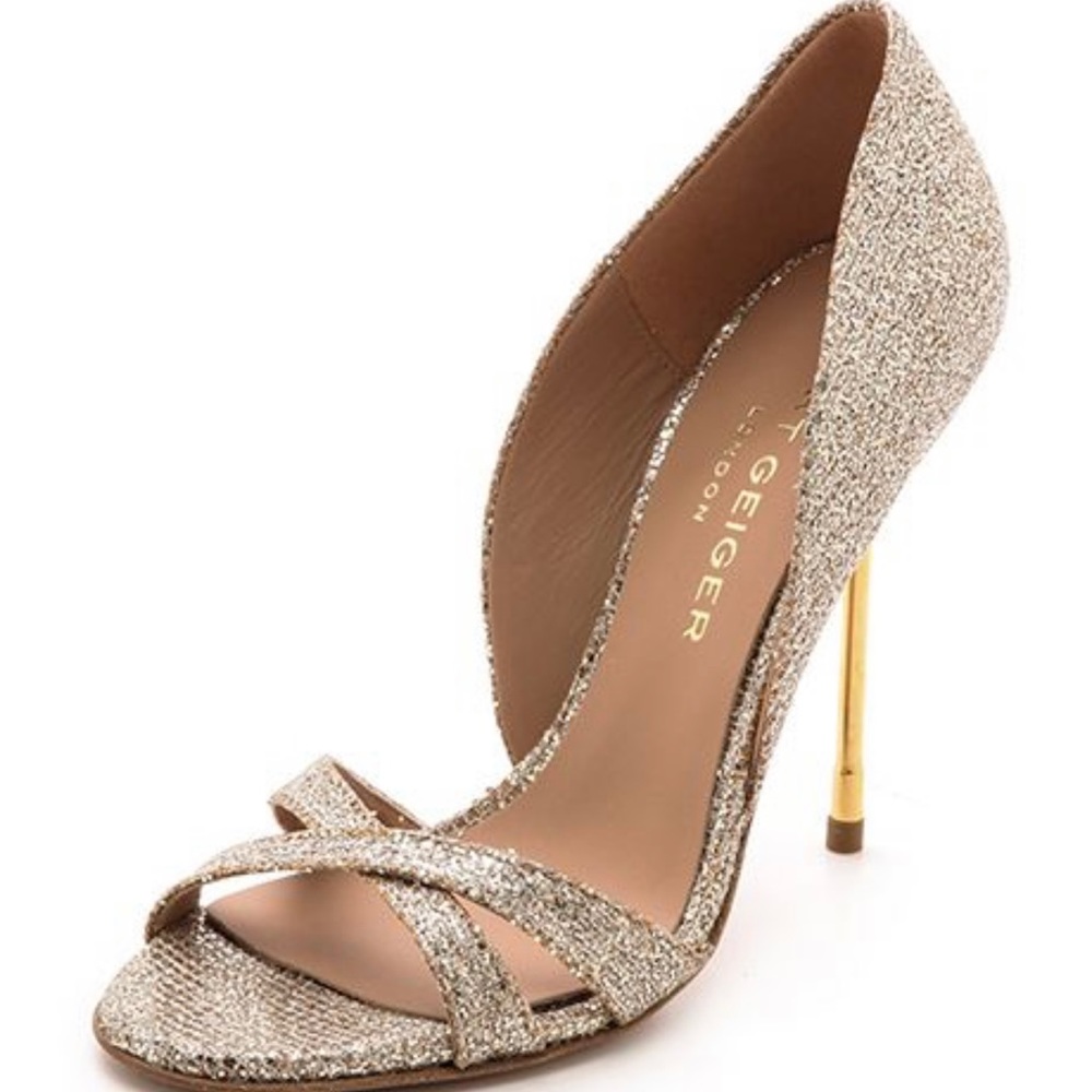 Kurt Geiger BEVERLY stiletto d’orsay glitter heel